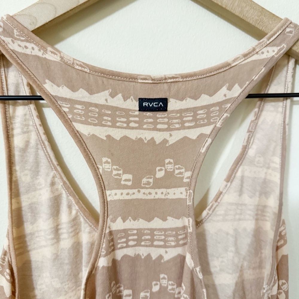 RVCA Womens Tank Tribal Size Small Tie Back Summer Beach Spring - Picture 7 of 7